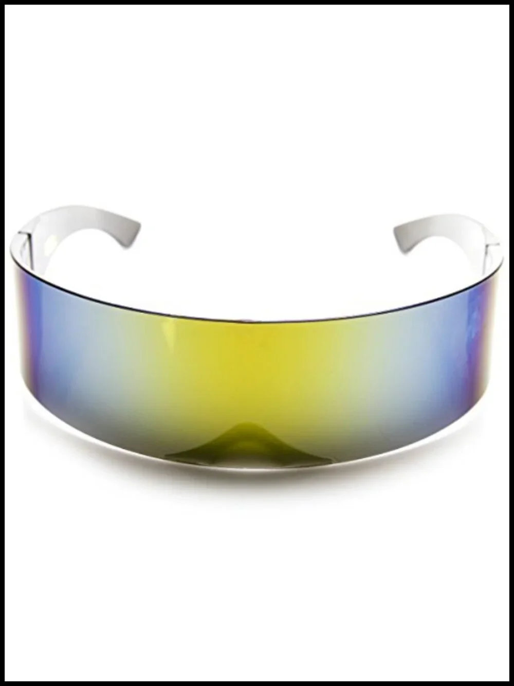 80s Futuristic Cyberpunk Visor Sunglasses Shield